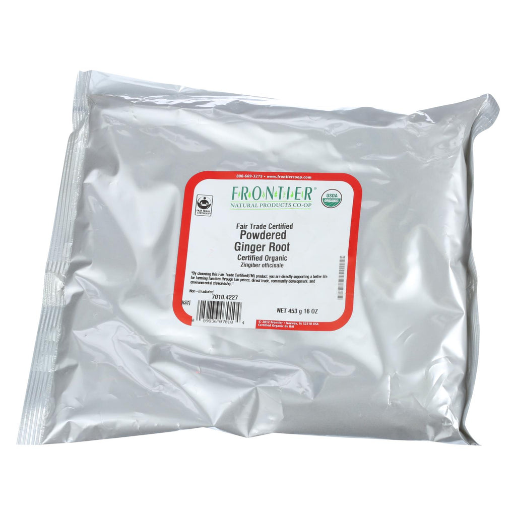 Organic Fair Trade Certified Ground Ginger Root Powder (Pack of 1lb) - Single Bulk Item - Cozy Farm 
