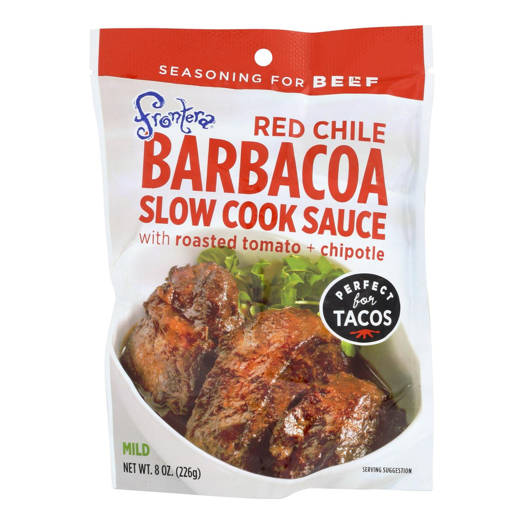 Frontera Foods Red Chile Barbacoa Slow Cook Sauce (Pack of 6 - 8 Oz.) - Cozy Farm 