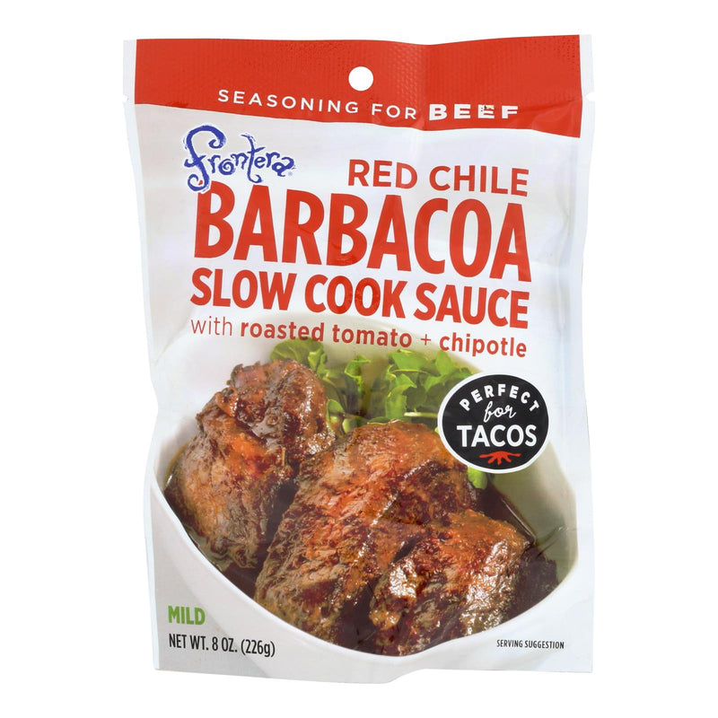 Frontera Foods Red Chile Barbacoa Slow Cooker Sauce 8 Oz. (Pack of 6) - Cozy Farm 
