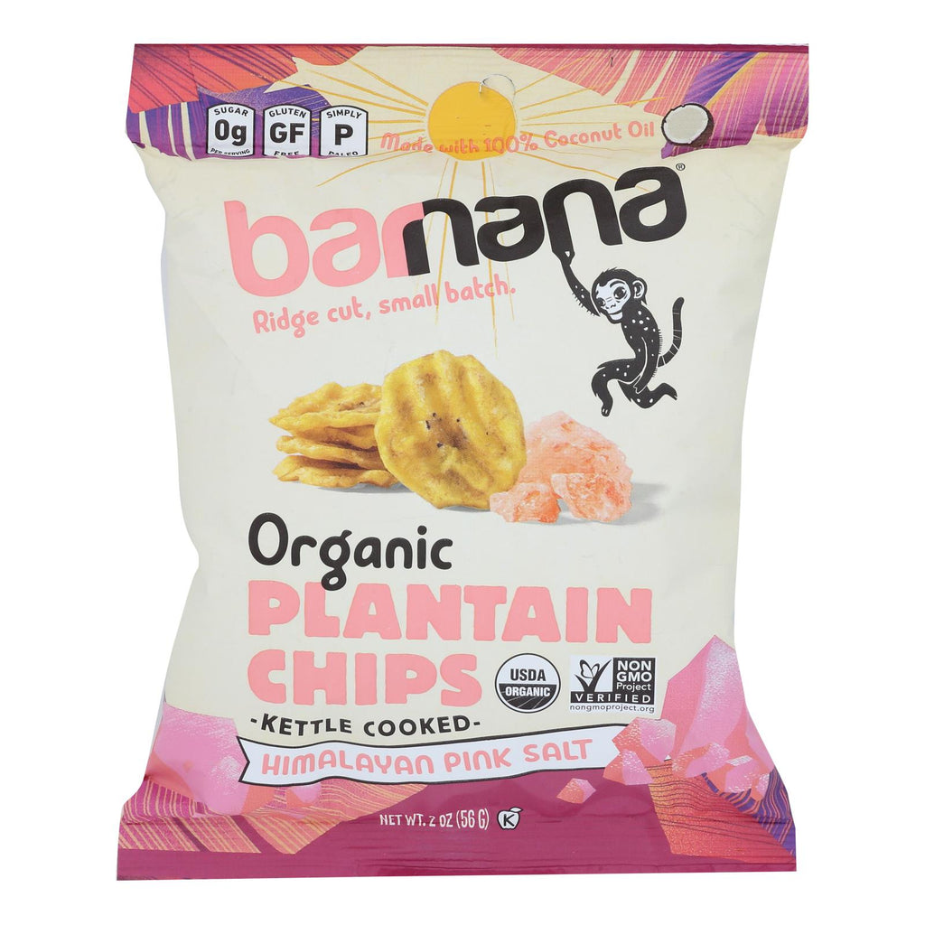 Barnana Plantain Chips Himalayan Pink Salt (Pack of 6 - 2 Oz.) - Cozy Farm 