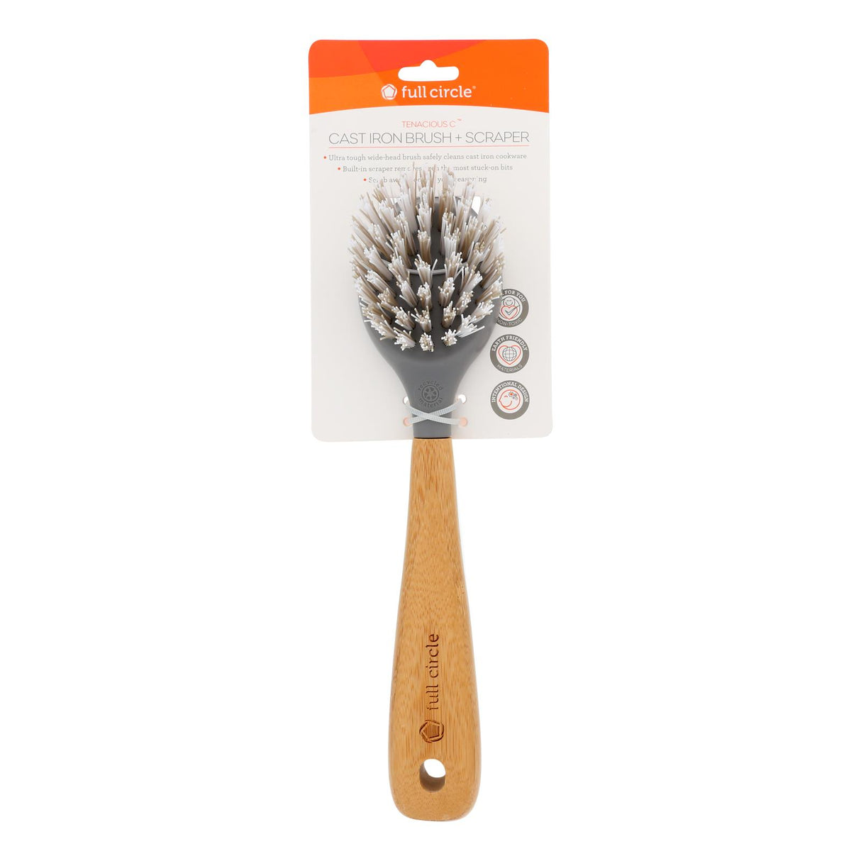 Full Circle Tenacious Cast Iron 3-in-1 Tool & Brush - Cozy Farm 