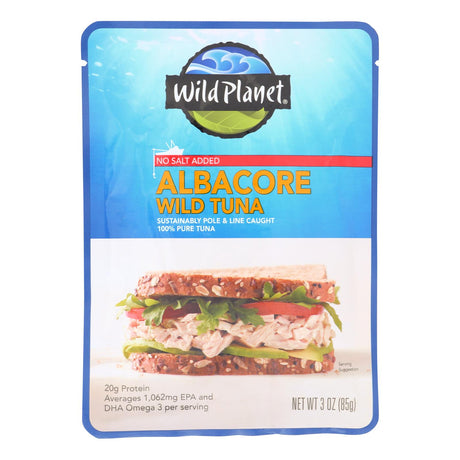 Wild Planet No-Salt Added Wild Albacore Tuna (24 - 3 Oz. Cans) - Cozy Farm 