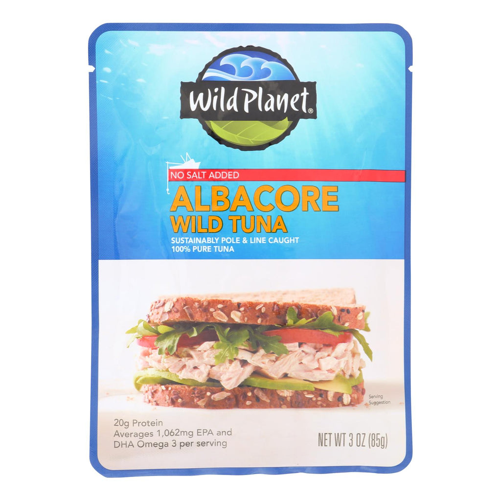 Wild Planet Wild Albacore Tuna with No Salt (Pack of 24 - 3 Oz.) - Cozy Farm 