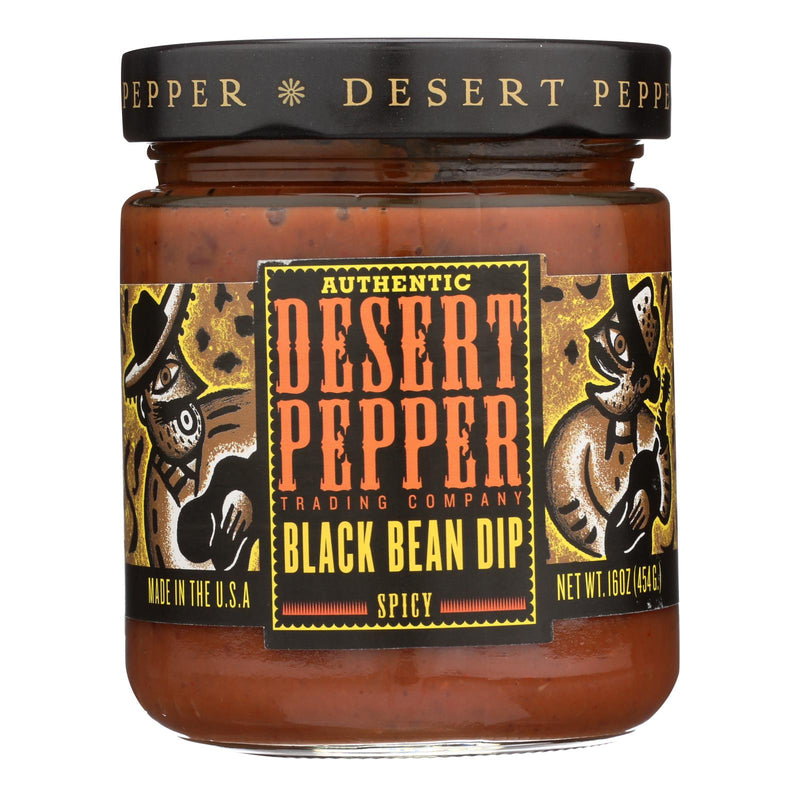 Desert Pepper Trading Black Bean Dip, (Pack of 6) - 16 oz - Cozy Farm 