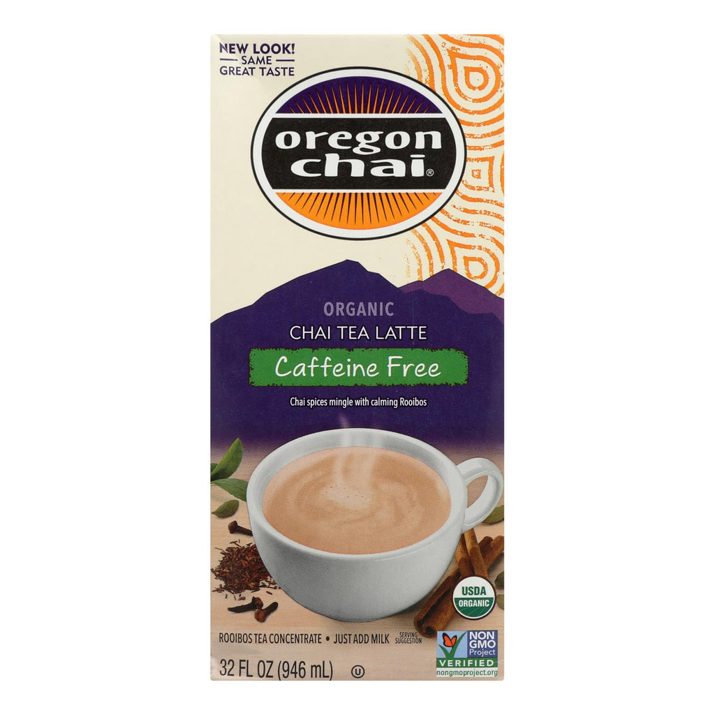 Oregon Chai Tea Latte Concentrate (Pack of 6) - Caffeine Free - 32 Fl Oz. - Cozy Farm 