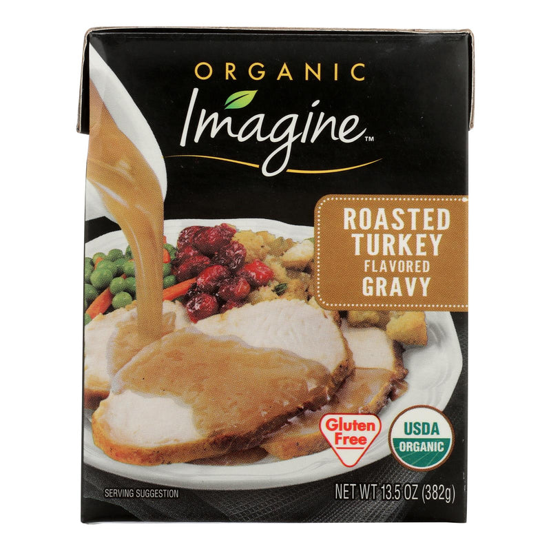 Imagine Foods Organic Roasted Turkey Gravy Pack of 12, 13.5 Oz - Cozy Farm 