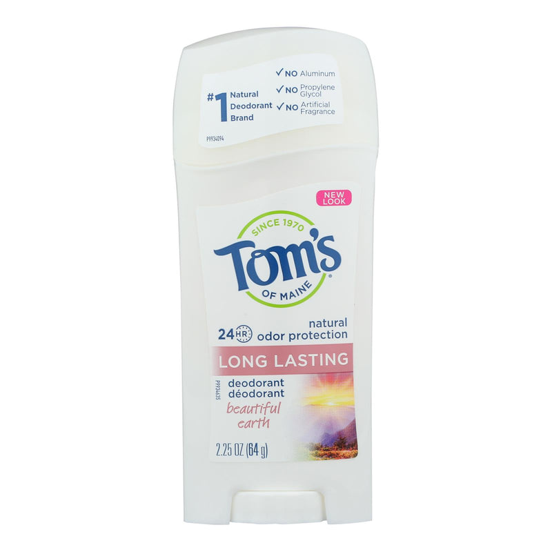 Tom's of Maine Natural Women's Deodorant - Beautiful Earth - 2.25 Oz. (Pack of 6) - Cozy Farm 