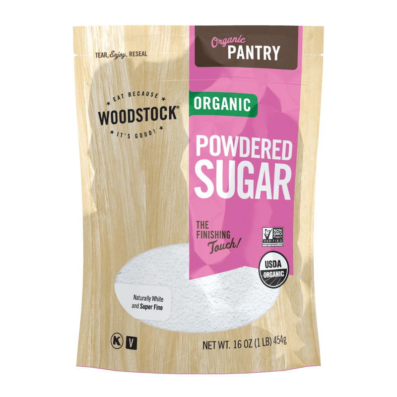 Woodstock Organic Powdered Sugar (12 Pack of 16 Oz. Bags) - Cozy Farm 