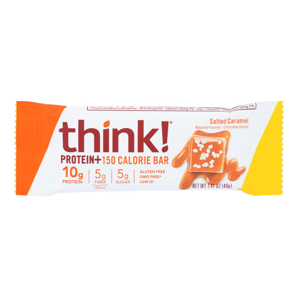 Think Products Thinkthin Bar - Lean Protein Fiber - Caramel - 1.41 Oz - 1 Case - Cozy Farm 