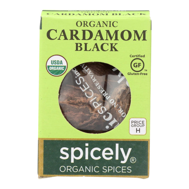 Spicely Organics Organic Black Cardamom Pods, 0.2 Oz (Pack of 6) - Cozy Farm 