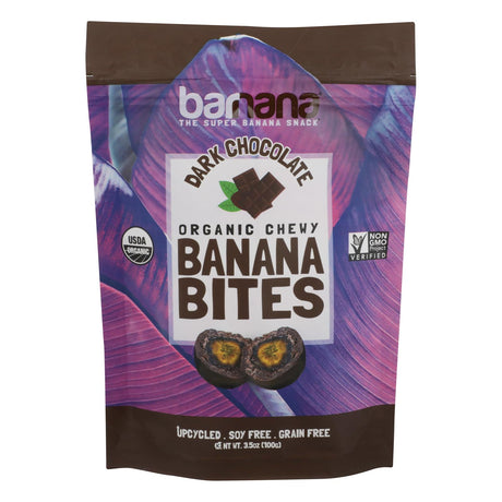 Barnana Chewy Banana Bites: Organic Dark Chocolate Indulgence for the Health-Conscious (Pack of 12 - 3.5 Oz) - Cozy Farm 