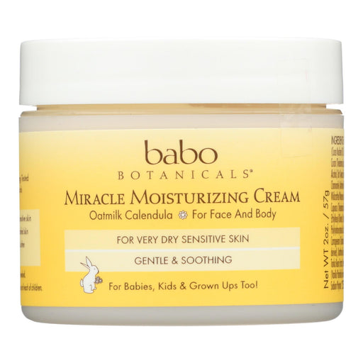 Babo Botanicals Miracle Cream Moisturizing Oatmilk (2 Oz., Pack of 2) - Cozy Farm 