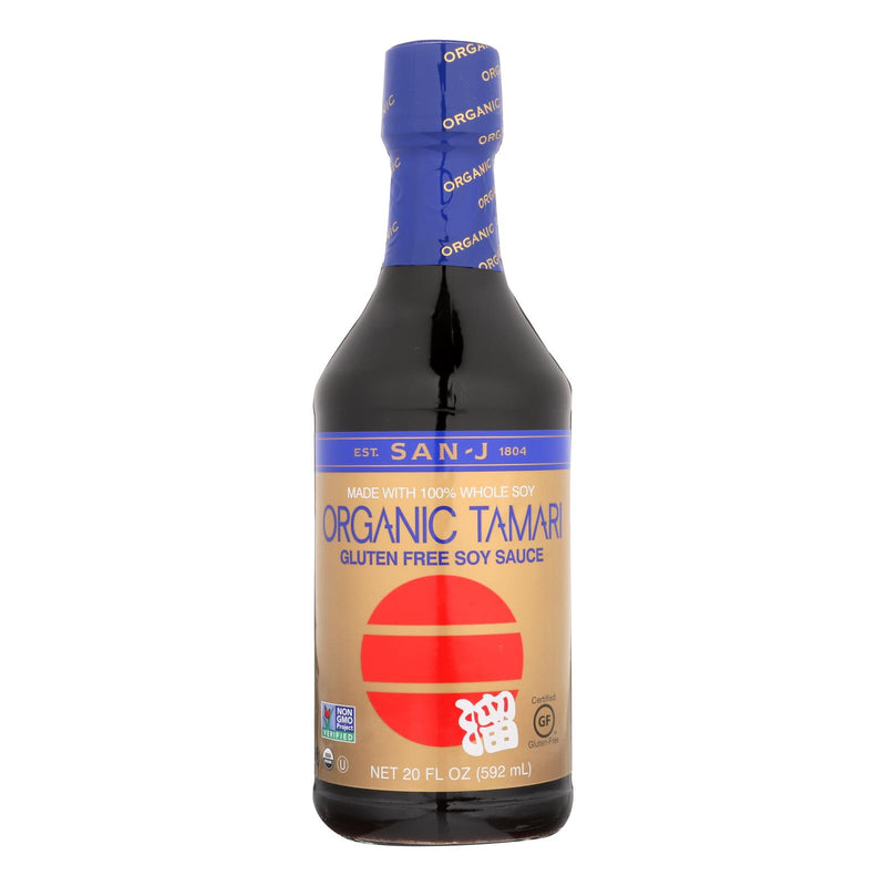 San-J Organic Tamari Soy Sauce, 20 Fluid Ounce Pack of 6 - Cozy Farm 