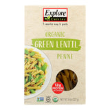 Explore Cuisine Organic Green Lentil Penne (Pack of 6 - 8 Oz.) - Cozy Farm 