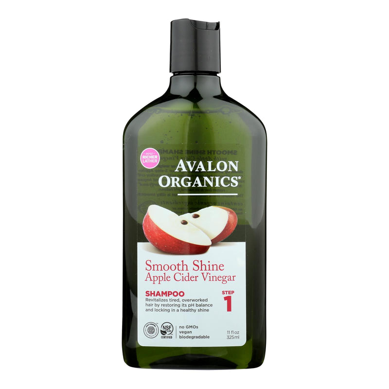 Avalon Smooth Skin Apple Cider Vinegar Shampoo, 11 Fl Oz - Cozy Farm 