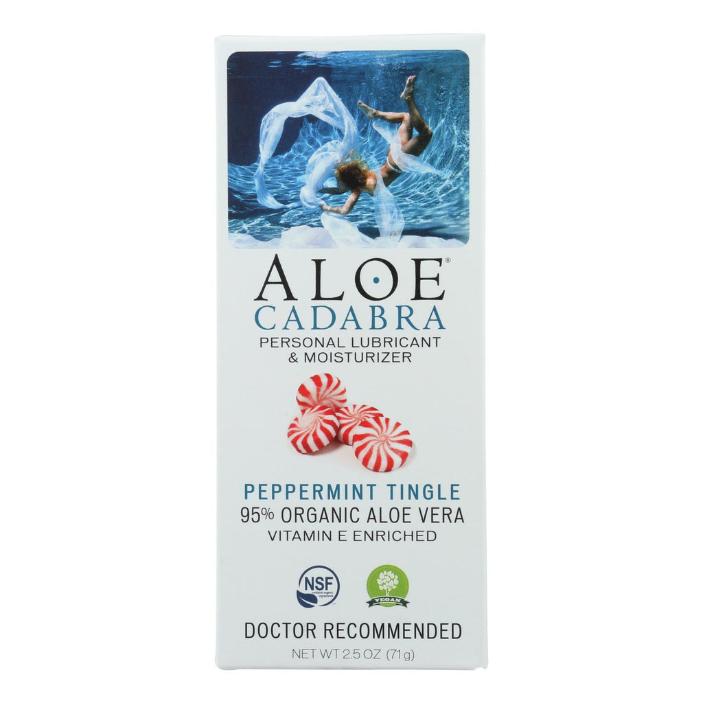 Aloe Cadabra Personal Lubricant - Peppermint - 2.5 Oz. - Cozy Farm 
