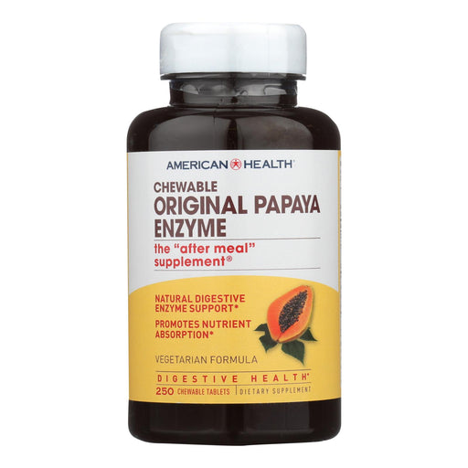 American Health Original Papaya Enzyme Chewable 250 Tablets - Cozy Farm 