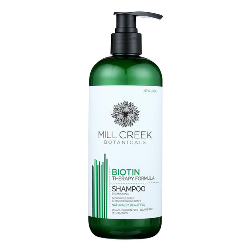 Mill Creek Botanicals Biotin Shampoo for Hair Growth & Thickness (14 Fl. Oz.) - Cozy Farm 