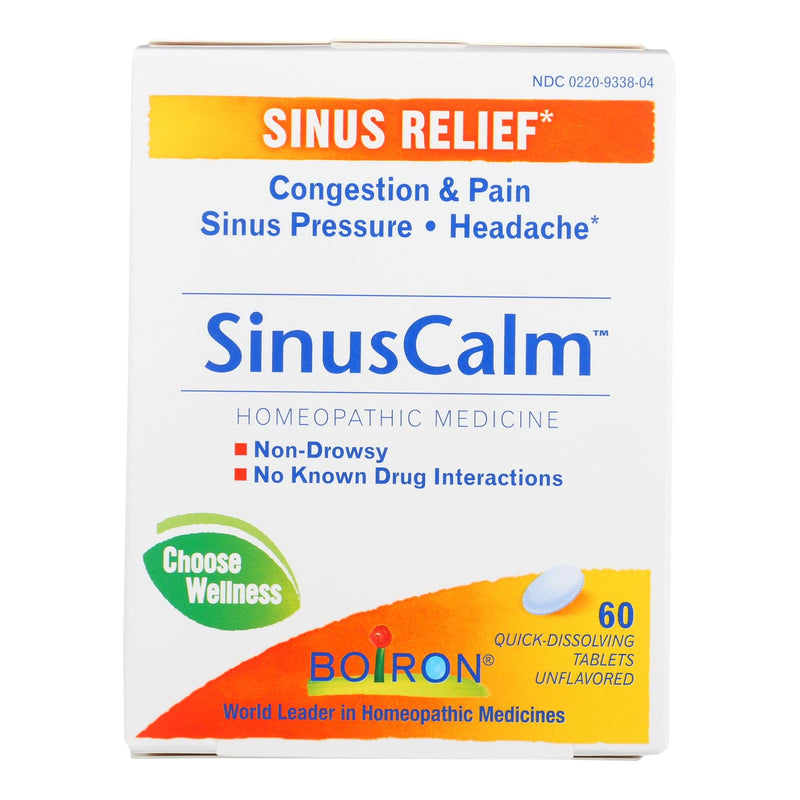 Boiron Sinus Calm Relief: 60 Tablets for Nasal and Sinus Congestion Relief - Cozy Farm 