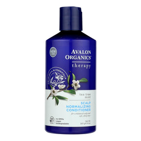 Avalon Organics Tea Tree and Mint Treatment Conditioner for Nourished and Refreshed Hair (14 Fl Oz) - Cozy Farm 