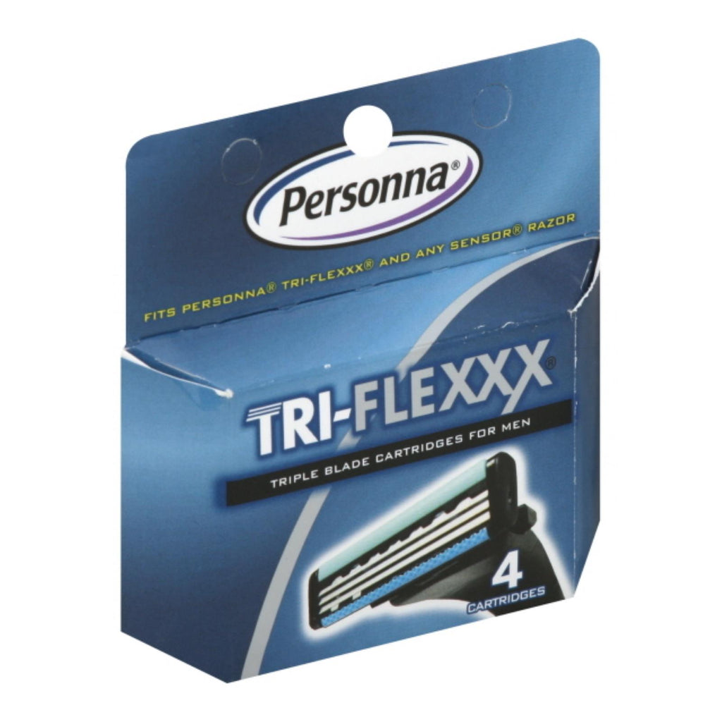 Personna Tri-Flexxx Razor System for Men (Pack of 4 Cartridge Refills) - Cozy Farm 