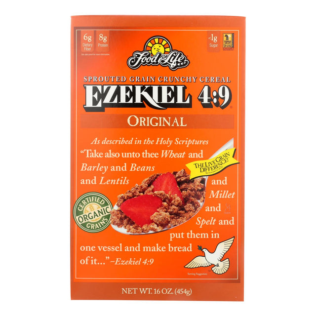 Food For Life Baking Co. Organic Ezekiel 4-9 Sprouted Whole Grain Cereal 16 Oz - Cozy Farm 