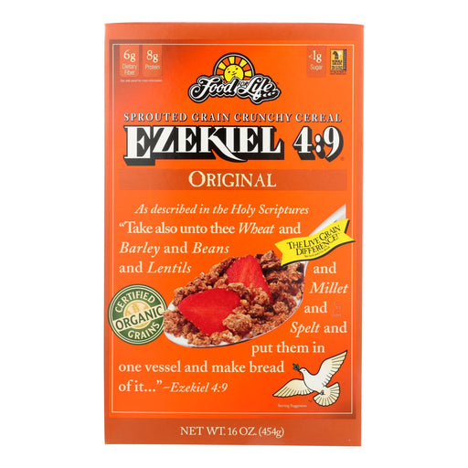 Food For Life Baking Co. Organic Ezekiel 4-9 Sprouted Whole Grain Original Cereal (Pack of 6 - 16 Oz Each) - Cozy Farm 
