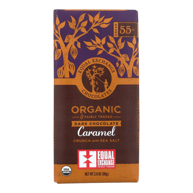 Organic Chocolate Bar with Sea Salt & Caramel, 12-Pack, 2.8 Oz. - Cozy Farm 