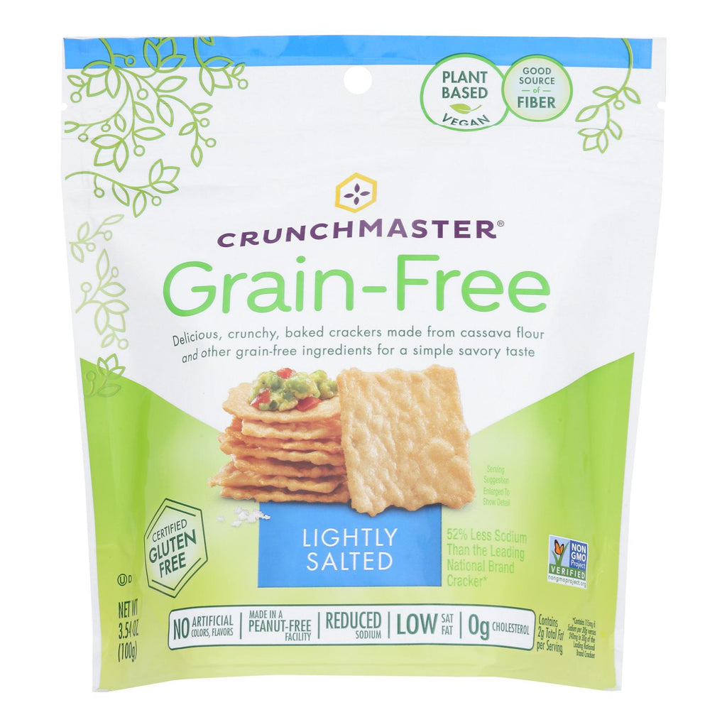 Crunchmaster Cracker Green Free Light Salt (Pack of 12 - 3.54 Oz.) - Cozy Farm 