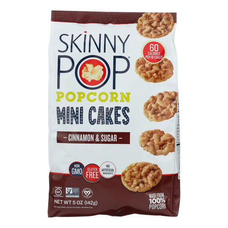 Skinnypop Mini Cakes - Cinnamon/Sugar - 5 Oz. (Pack of 4) - Cozy Farm 