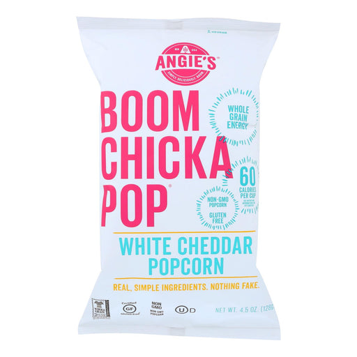 Angie's Kettle Corn Boom Chicka Pop White Cheddar Popcorn (Pack of 12 - 4.5 Oz.) - Cozy Farm 
