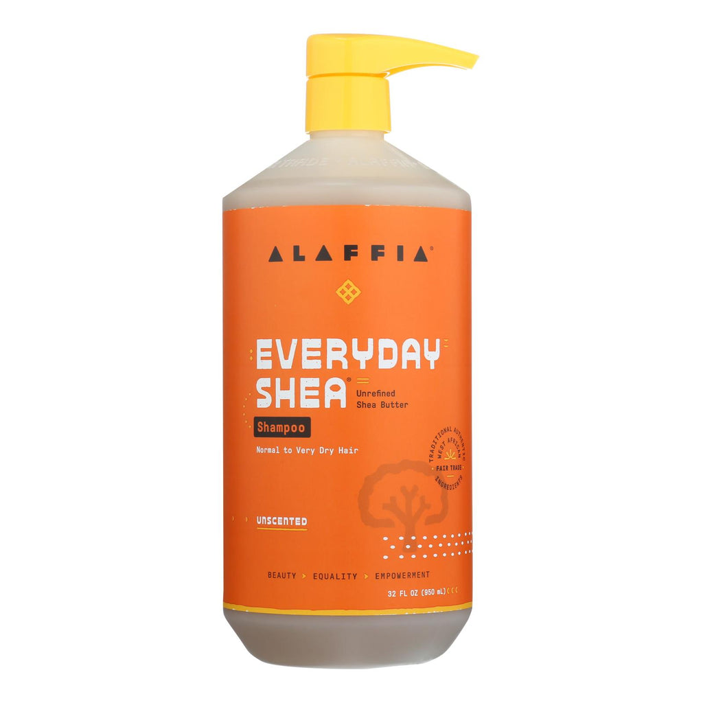 Alaffia Everyday Shea Moisturizing Unscented Shampoo  - 32 Fl. Oz. - Cozy Farm 