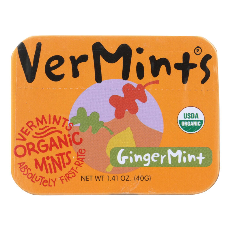 Vermints Sugar-Free All Natural Gingermint Candy Drops, 1.41 Oz (Pack of 6) - Cozy Farm 