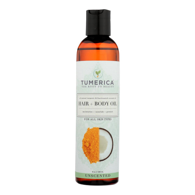 Turmeric and Coconut Nourishing Hair and Body Oil - 8 Oz - Cozy Farm 