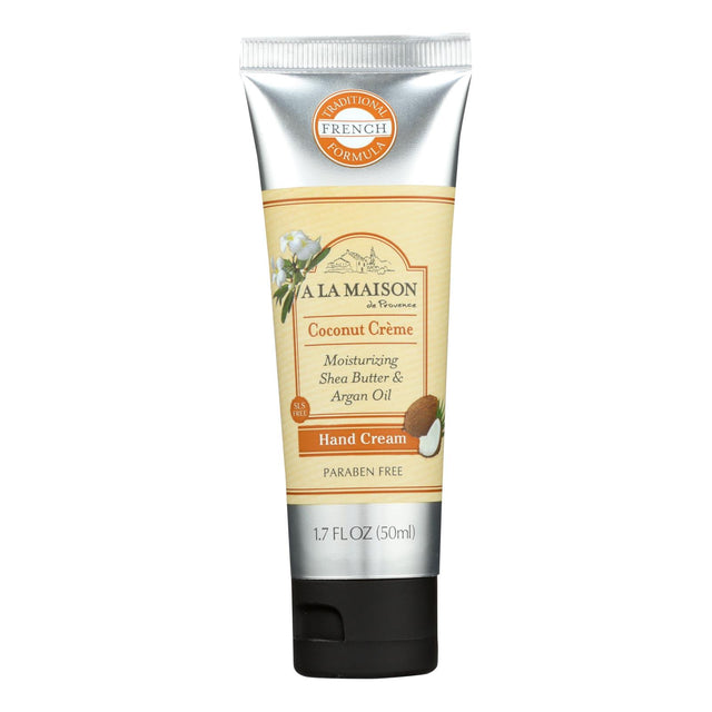 A La Maison Coconut-Creme Hand Cream, Hydrating and Nourishing, 1.7 Fl Oz - Cozy Farm 