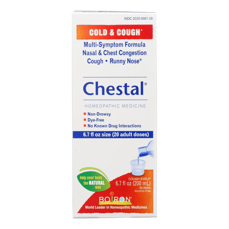 Chestal Cold & Cough for Adults (6.7 Fl Oz) - Powerful Natural Relief by Boiron - Cozy Farm 