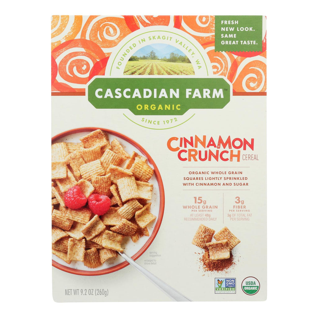 Cascadian Farm Organic Cereal - Cinnamon Crunch (Pack of 10) - 9.2 Oz. - Cozy Farm 