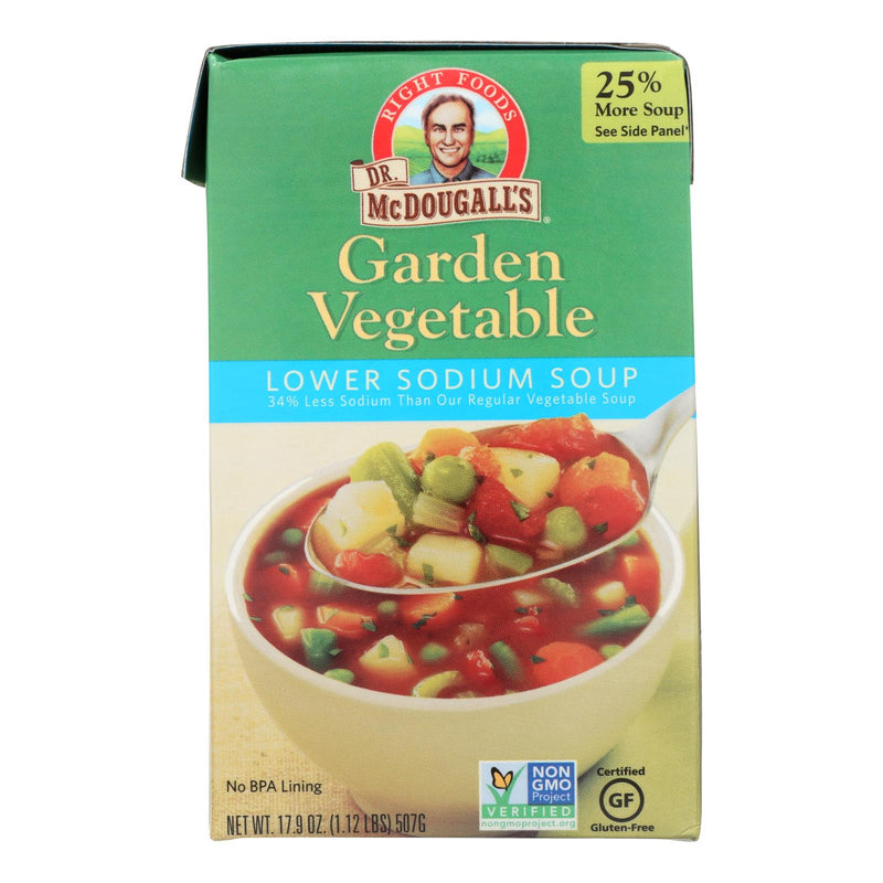 Dr. McDougall's Low Sodium Garden Vegetable Soup (Pack of 6 - 17.9 Oz. Each) - Cozy Farm 