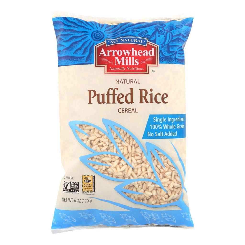 Arrowhead Mills All-Natural Puffed Rice Cereal (Pack of 12 - 6 Oz.) - Cozy Farm 