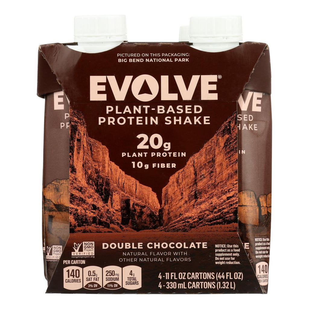 Evolve Protein Shake, Classic Chocolate  (Pack of 3 - 4/11 Oz., 12 Total) - Cozy Farm 