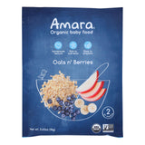Amara Baby Food Organic Oats N' Berries Variety Pack (Pack of 5) - 0.63 Oz. Each - Cozy Farm 