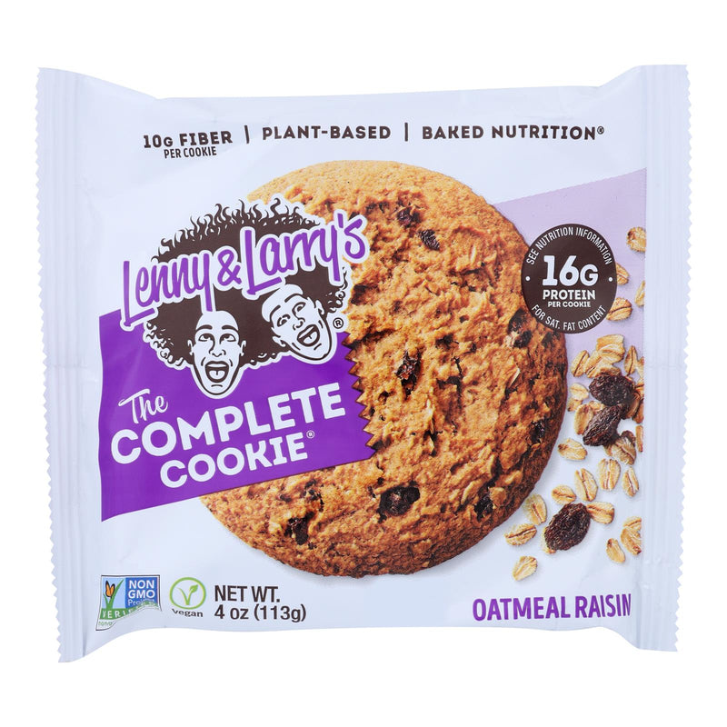 Lenny & Larry's Complete Cookie Oatmeal Raisin, 12 Pack, 4 Oz Each - Cozy Farm 