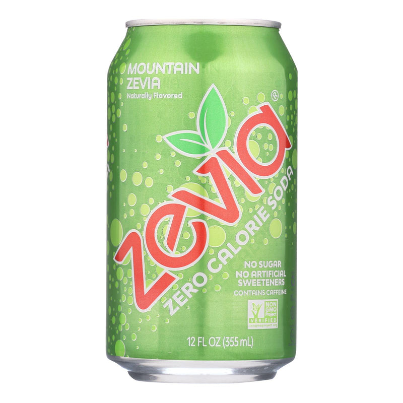 Zevia Mountain Zero Calorie Soda 4-Pack (6/12 Oz Cans) - Cozy Farm 