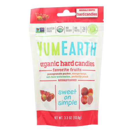 YumEarth Organic Fruit Drop Candy - Fresh Fruit Delight, 6-Pack, 3.3 Oz Each - Cozy Farm 