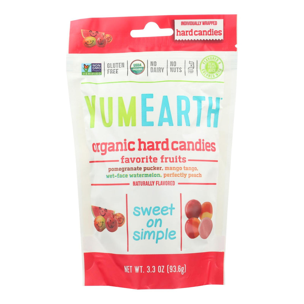 Yummy Earth Organic Candy Drops - Freshest Fruit (Pack of 6) - 3.3 Oz - Cozy Farm 