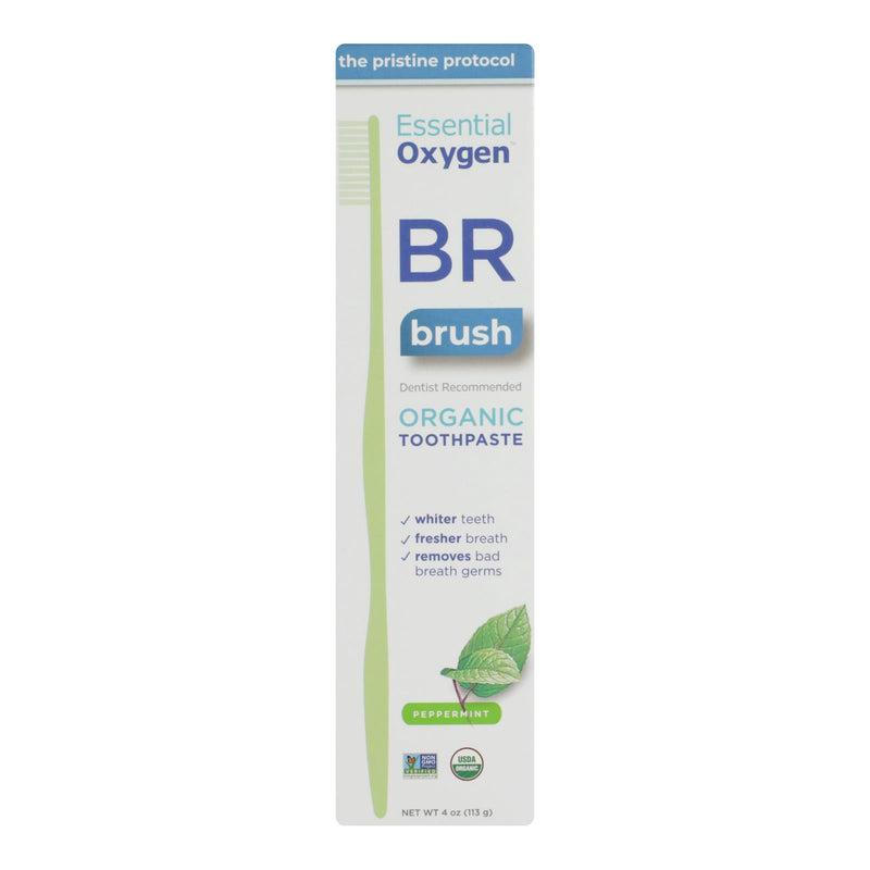 Essential Oxygen Peppermint Toothpaste - 4 Oz. - Cozy Farm 