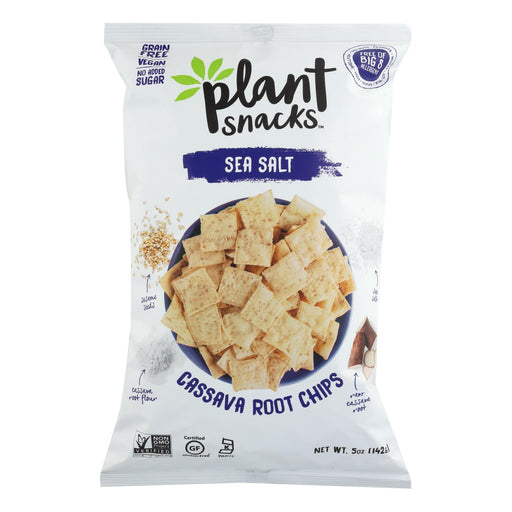 Plant-Based Cassava Crunch Snacks, Sea Salt (Pack of 12 - 5 Oz.) - Cozy Farm 