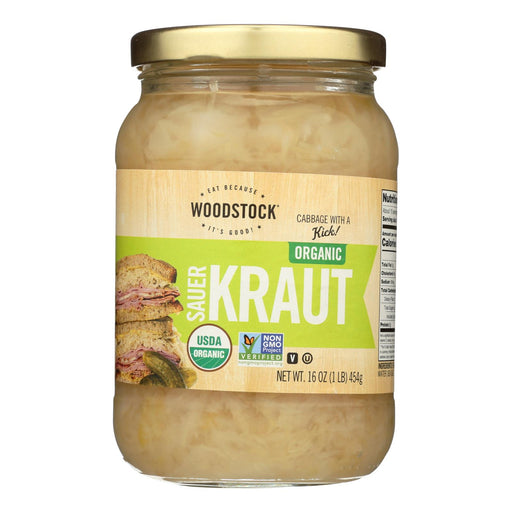 Woodstock Organic Sauerkraut, 12 Pack x 16 Oz., Supports Digestive Health - Cozy Farm 