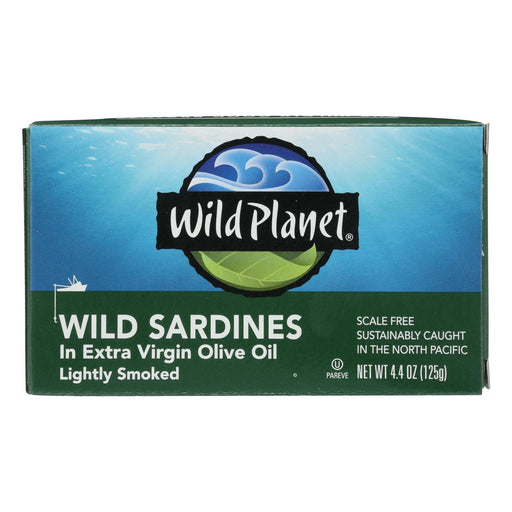 Wild Planet Premium Wild Sardines in Extra Virgin Olive Oil (Pack of 12 - 4.375 Oz.) - Cozy Farm 