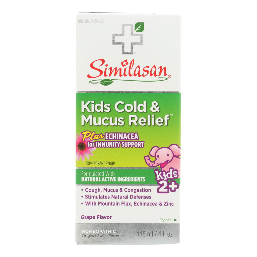 Similasan Kids' Cold Syrup (4 Fl Oz) - Mucus Relief - Cozy Farm 